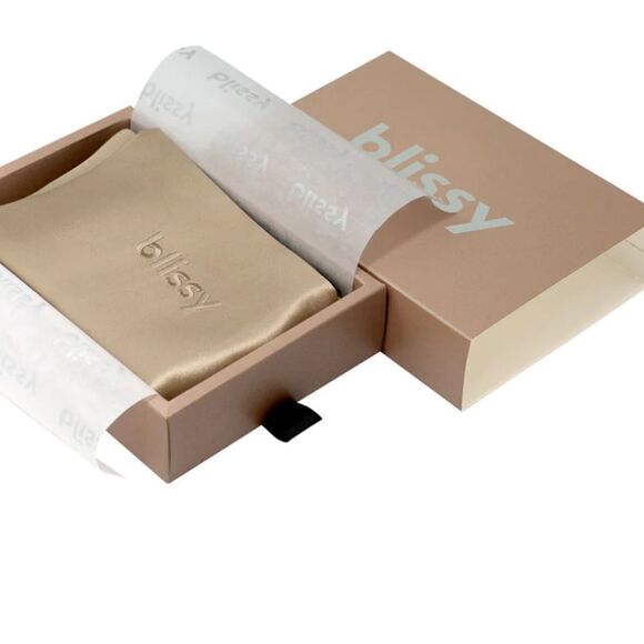 NWT Blissy Mulberry Taupe Silk Pillowcase size king with zipper - Picture 4 of 5